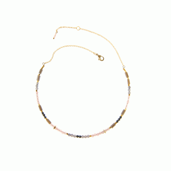 Crystal Beaded Choker Necklace | Joy Susan