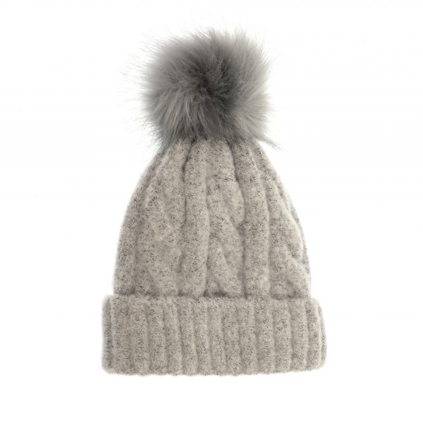 Tarmfunktion komplikationer Hovedkvarter Soft Cable Knit Pom Pom Hat | Joy Susan