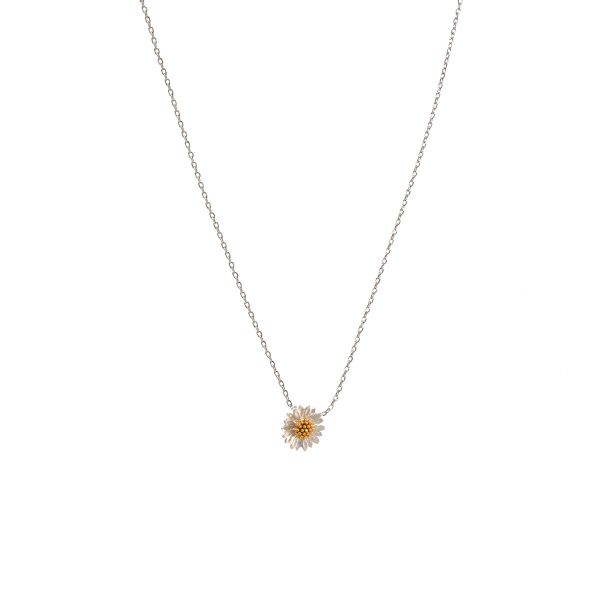 Gems One Diamond Blooming Daisy Pendant Necklace In Gold (1/7 Ctw)  PD32671-1PD - Michael Eller Diamonds