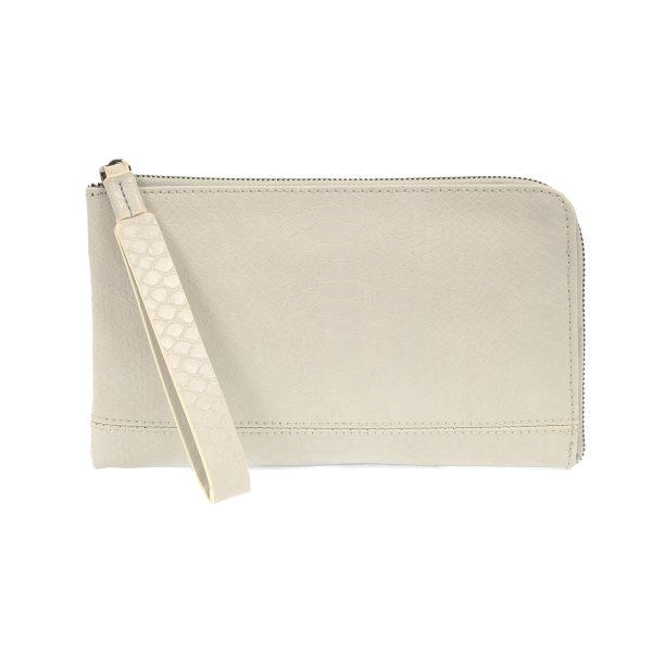 Tina Python Zip Around Wristlet