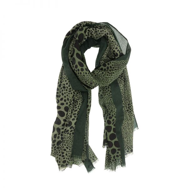 Joy Susan Natural Cheetah Scarf