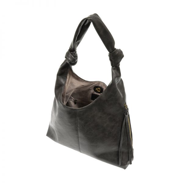 Joy Susan Selene Slouchy Hobo with Braided Handle Mauve