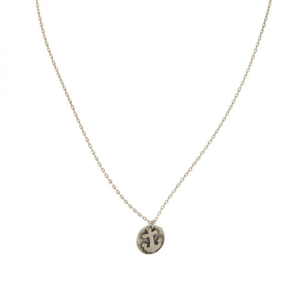 Pewter Vintage Anchor Necklace | Joy Susan