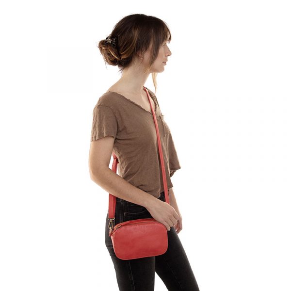 Layne Double Zip Mini Camera Crossbody