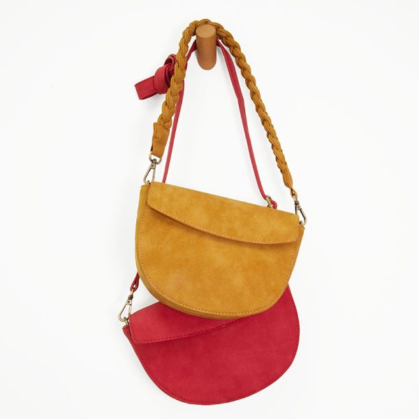 Luna Crescent Crossbody with Braided Handle | Joy Susan