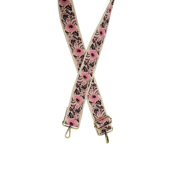 Full Blooms Floral Embroidered Guitar Strap | Joy Susan