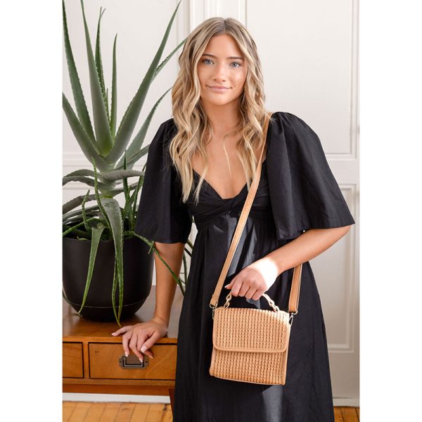 Freya Top Handle Flap Crossbody Braided Bag | Joy Susan